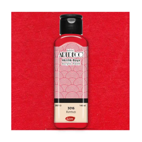 Peinture acrylique ARTDECO 140ml Rouge 3016