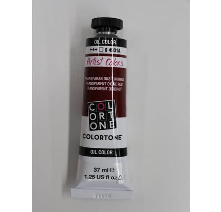 Peinture à l'huile Colortone 37ml Rouge oxide transparent