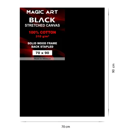Toile Magic Art Black 70x90 cm