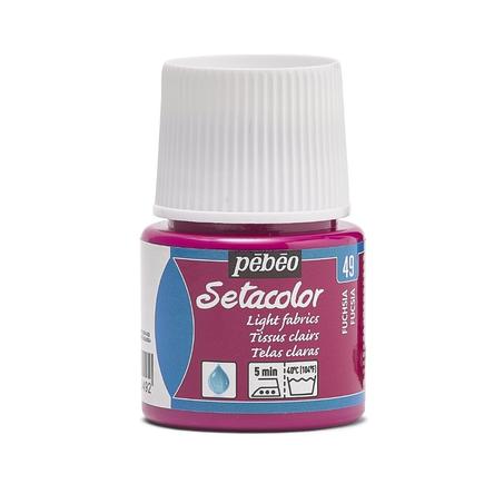 Peinture tissu setacolor Pebeo 45ml Fucsia N°49