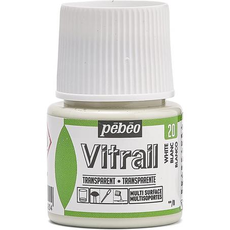 Peinture Vitrail Pebeo Blanc N°20 45ml