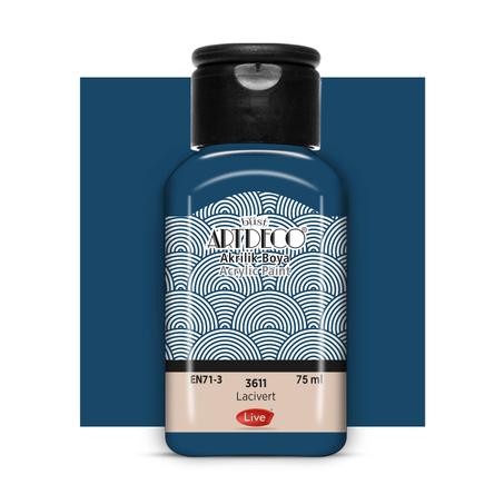 Peinture acrylique ARTDECO 75ml Bleu foncé 3611