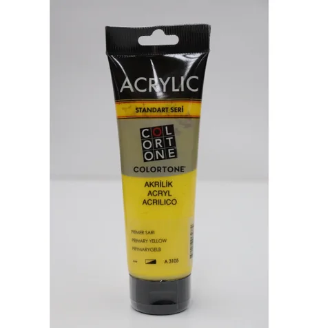 Peinture acrylique Colortone 120ml Jaune primaire