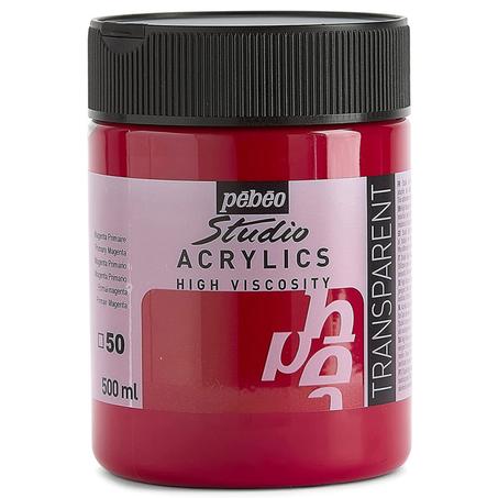Peinture acrylique Pebeo 500ml Magenta primaire N°50