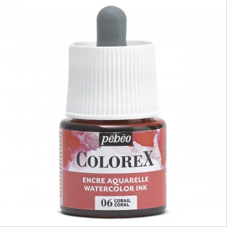 Encre aquarelle Colorex Pebeo 45ml Corail