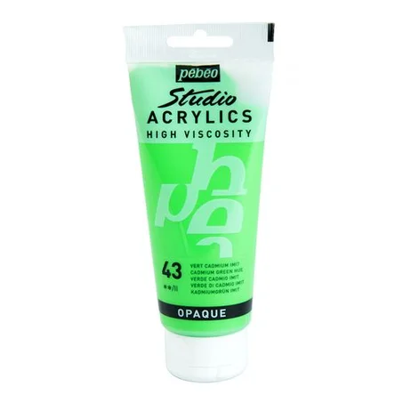 Peinture acrylique Pebeo 100ml Vert cadmium imit N°43