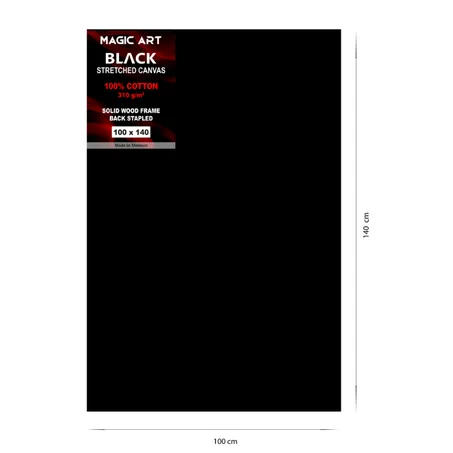 Toile Magic Art Black 100x140 cm