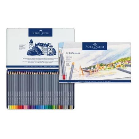 Boîte de 36 crayons de couleur aquarellables Goldfaber Aqua Faber-Castell