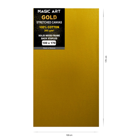 Toile Magic Art Gold 100x170 cm