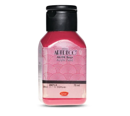 Peinture acrylique ARTDECO 75ml Bordeaux 3644