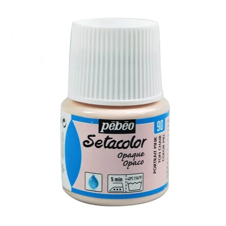 Peinture tissu setacolor Pebeo 45ml Ton chair N°90
