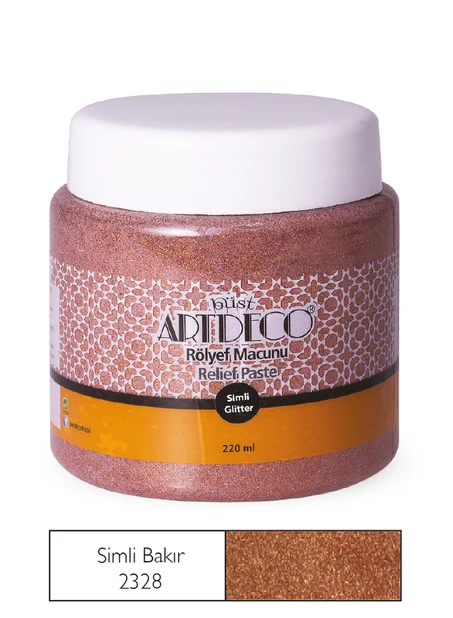 Pate à relief Pailletée ARTDECO 220ml Cuivre