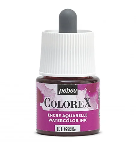 Encre aquarelle Colorex Pebeo 45ml Carmin