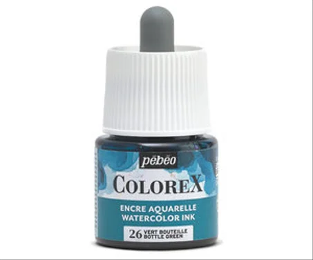 Encre aquarelle Colorex Pebeo 45ml Vert bouteille
