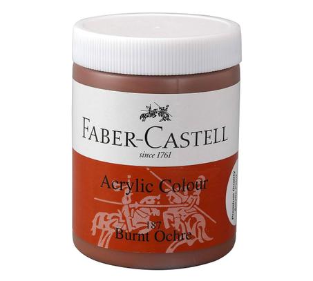 Peinture acrylique Faber-Castell 140ml Ocre brûlé