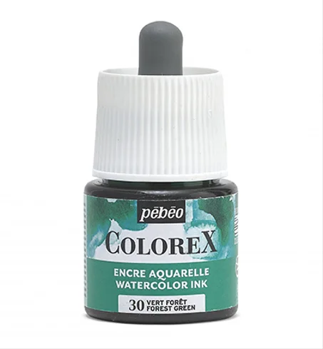 Encre aquarelle Colorex Pebeo 45ml Vert forêt
