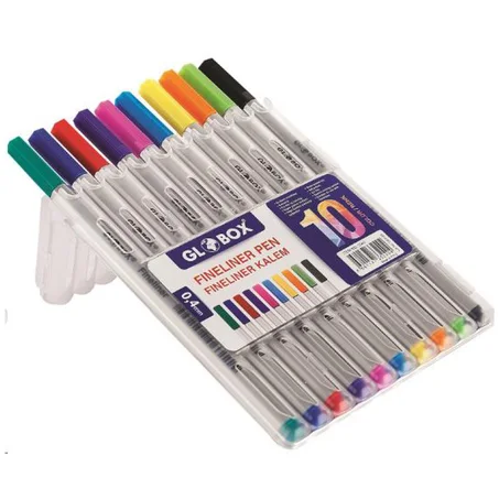 10 Feutres liners 0.4 mm Globox