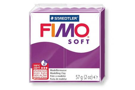 Pate polymère Fimo Soft Staedtler 57g Pourpre