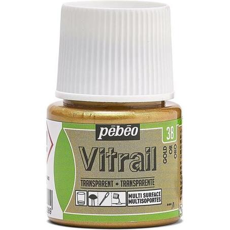 Peinture Vitrail Pebeo Or N°38 45ml