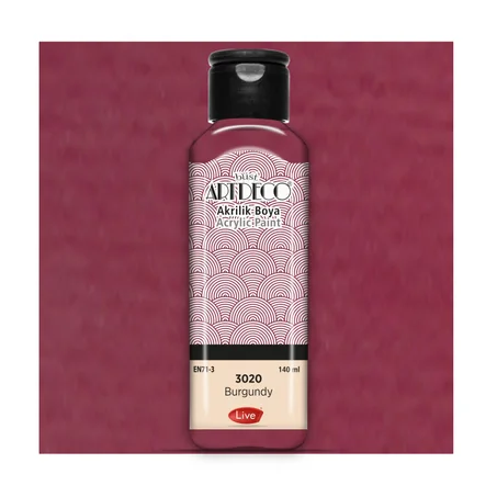 Peinture acrylique ARTDECO 140ml Bourgogne 3020