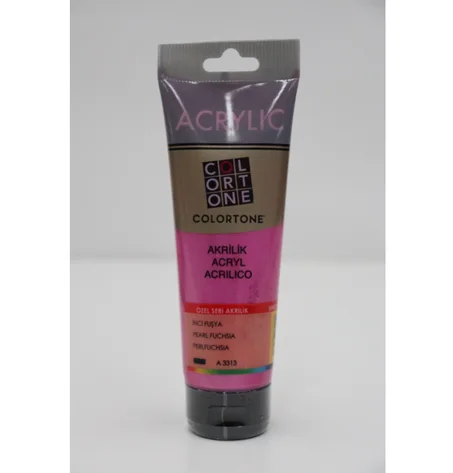 Peinture acrylique Colortone 120ml Fuschia perle