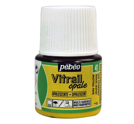 Peinture Vitrail Pebeo Jaune soleil N°41 45ml