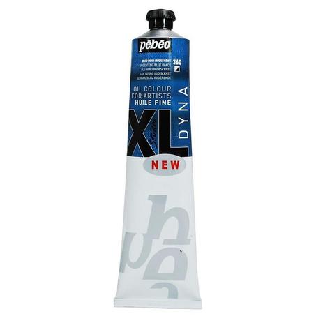 Peinture à l'huile Pebeo 180ml Bleu noir iridescent