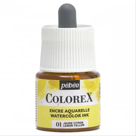 Encre aquarelle Colorex Pebeo 45ml Jaune citron