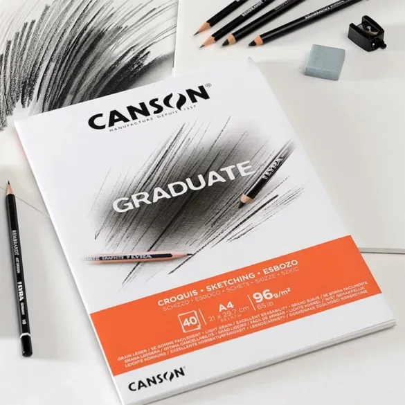 Bloc Canson Graduate A4 Croquis 40F 96g