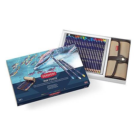 Pochette de 24 crayons couleurs Inktense Derwent