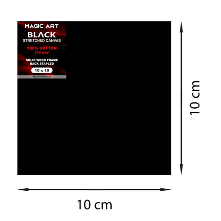 Toile Magic Art Black 10x10 cm