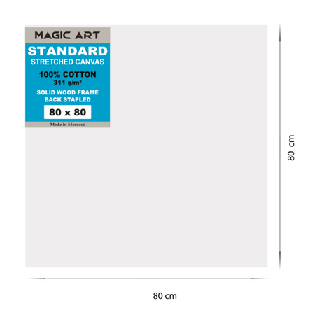 Toile Magic Art Standard 80x80 cm