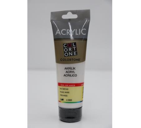 Peinture acrylique Colortone 120ml Blanc perle