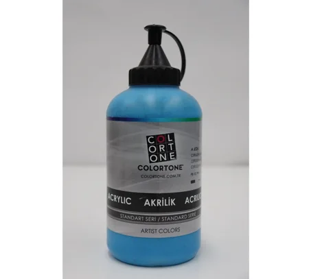 Peinture acrylique Colortone 650ml Bleu céruleum