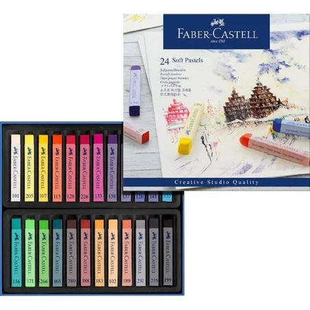 Pastels Soft Faber-Castell 24 couleurs