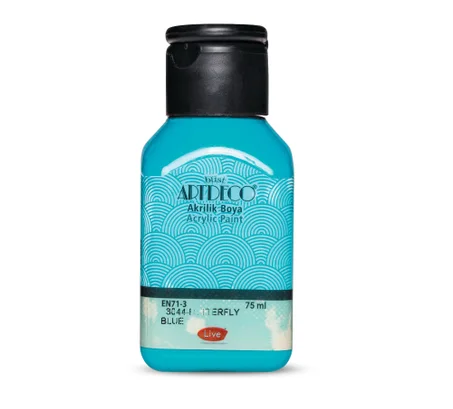 Peinture acrylique ARTDECO 75ml Bleu papillon 3044