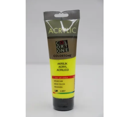Peinture acrylique Colortone 120ml Jaune reflex