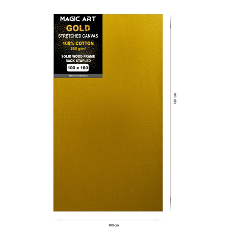 Toile Magic Art Gold 100x180 cm