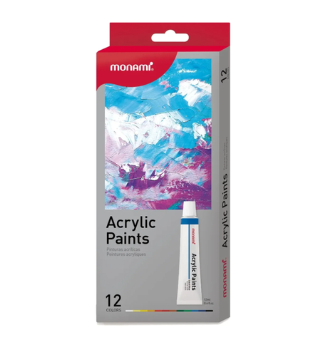 Set de 12 tubes acryliques monami x12ml