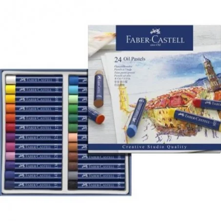 Pastels à l'huile Faber-Castell 24 couleurs