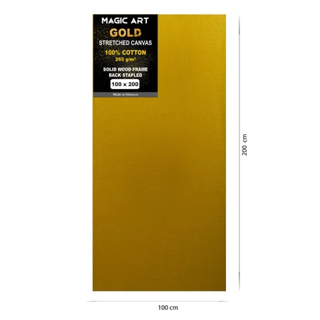 Toile Magic Art Gold 100x200 cm