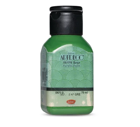Peinture acrylique ARTDECO 75ml Vert feuille 3672