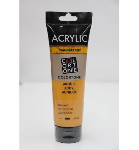 Peinture acrylique Colortone 120ml Ocre jaune
