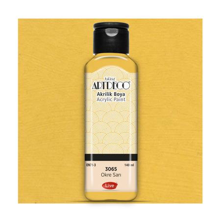 Peinture acrylique ARTDECO 140ml Ocre jaune 3065
