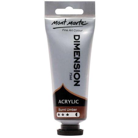 Peinture acrylique Mont Marte Dimension 75ml Terre d'ombre brûlée