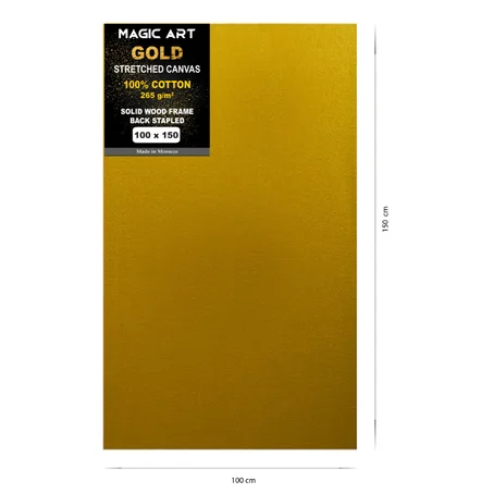 Toile Magic Art Gold 100x150 cm