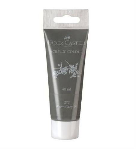 Peinture acrylique Faber-Castell 40ml Gris chaud