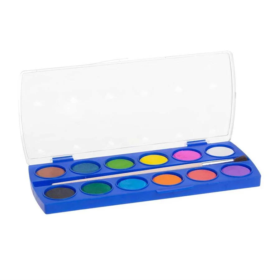 Coffret Kit de Peinture Aquarelle solide 24 Couleurs Art Pigments Riches Dessin Acrylique pour artistes/débutants/étudiants/enfants - Beaux-Arts et Loisirs créatifs
