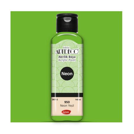 Peinture acrylique ARTDECO 140ml Vert néon 950