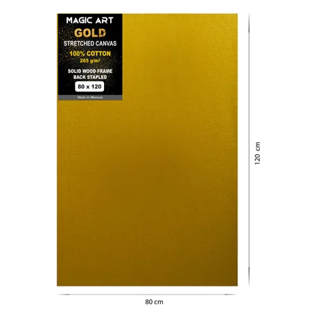 Toile Magic Art Gold 80x120 cm